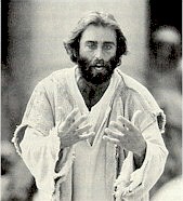 Jesus confronts the legalistic Pharisees. (Bruce Marchiano in "Matthew")