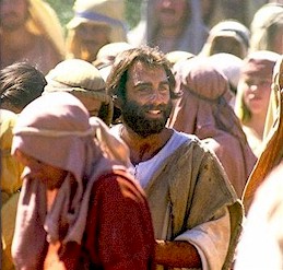 Bruce Marchiano as Jesus in The Visual Bible's "Matthew."  1997 Visual Entertainment, Inc.  Used by permission.